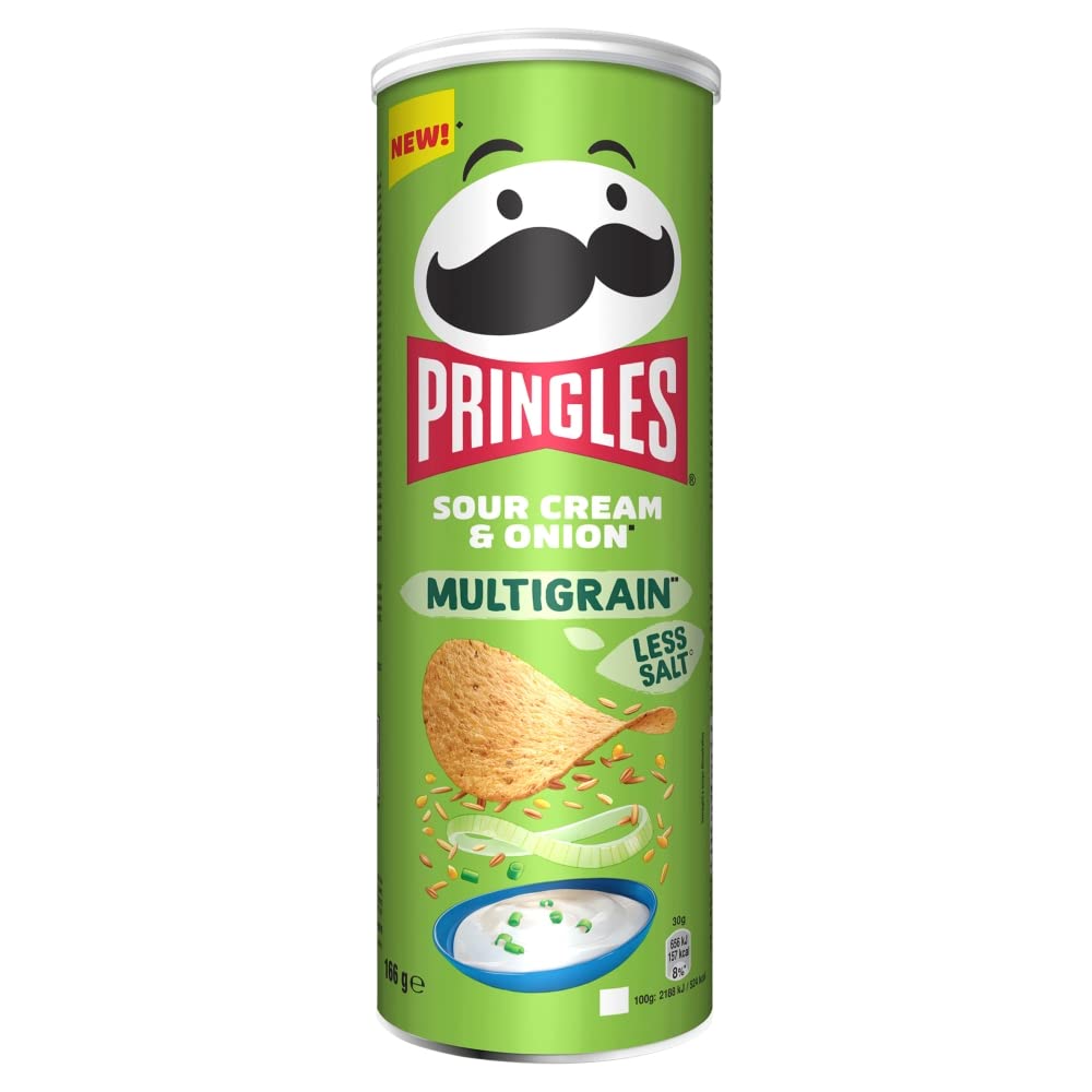 Pringles Sour Cream & Onion Multigrain 166g