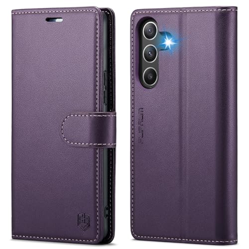 FLIPALM for Samsung Galaxy A54 5G Wallet Case with RFID Blocking Credit Card Holder, PU Leather Folio Flip Kickstand Protective Shockproof Cover Women Men for Samsung A54 Phone case(Purple)