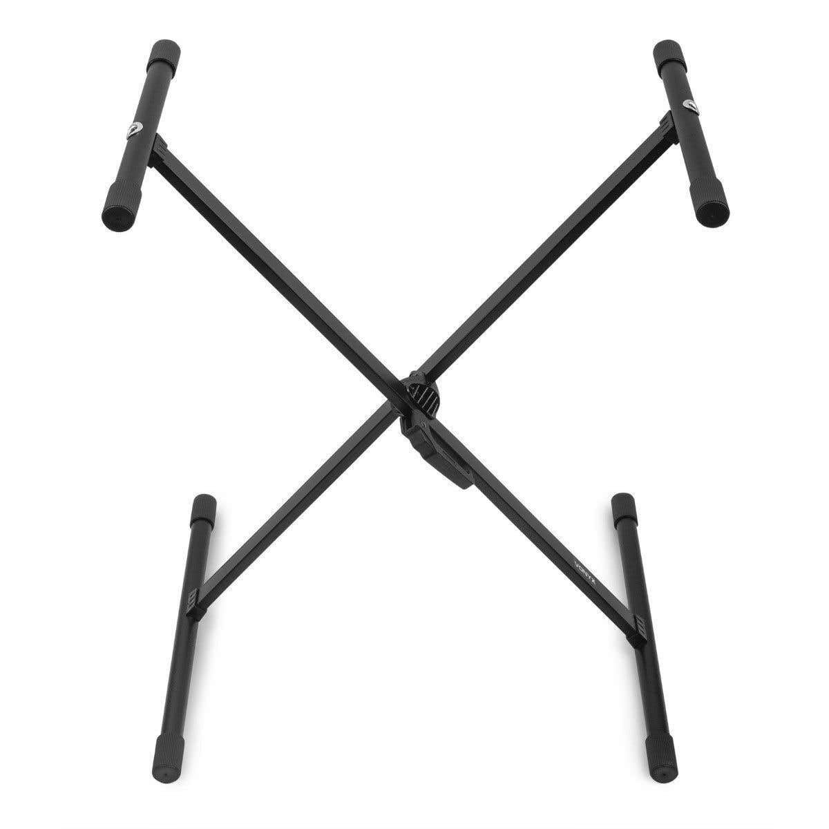 Vonyx KBS01 Keyboardständer höhenverstellbar, Keyboardstativ, Ständer für Musikinstrumente, Einsstrebiges Keyboard Stativ, schnell einklappbar, kompaktes Stativ DJ Ständer