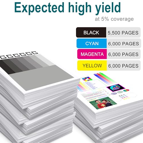 Image of 4 Pack Replacement for HP 507A Toner Cartridges M551 M575 M570 Printers | Compatible for HP LaserJet Enterprise 500 Color M551,LaserJet 500 Color MFP M575,MFP M570 Series (Black,Cyan,Magenta,Yellow)