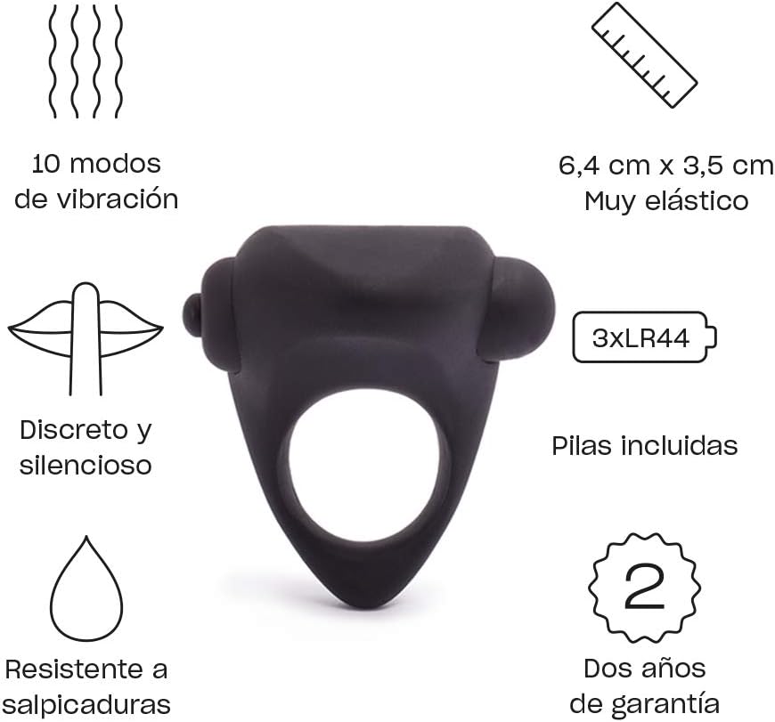 Anillo vibrador de pene para parejas con 10 vibraciones - Mío ...