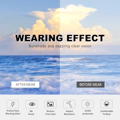 Polarized Sunglasses for Women, Oversized Square Sun Glasses UV 400 Protection Vintage Lightweight Women Shades4