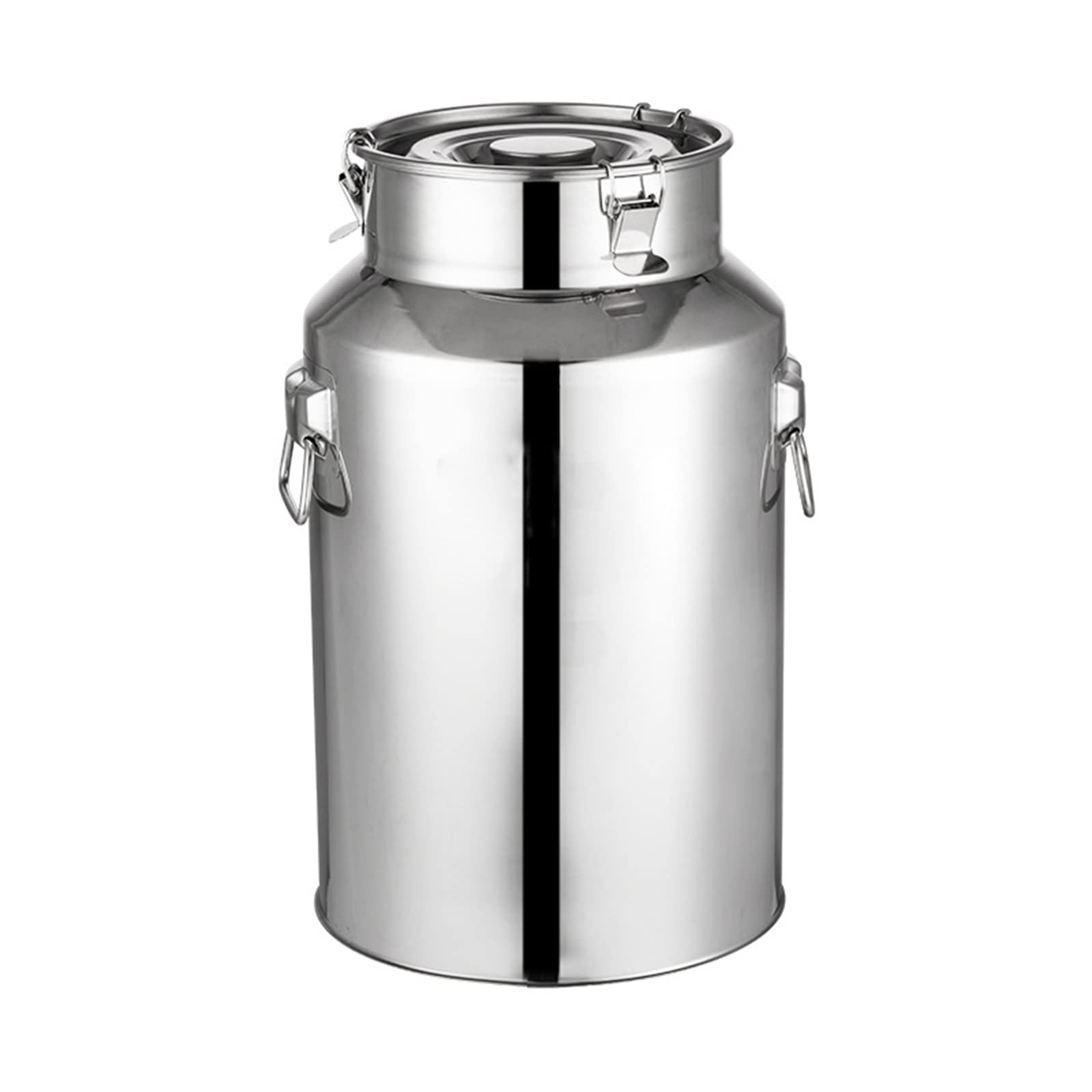 GTHTUHFD Milk Can, Stainless Steel Milk Jug With Silicone Sealed Lid, 42L, Transport Bucket For Wine, Oil, Tea, Liquid & Solid Storage,14L