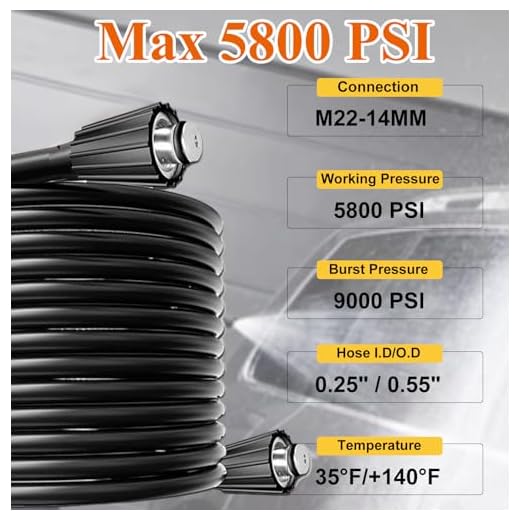 25FT Kink-Free Pressure Washer Hose