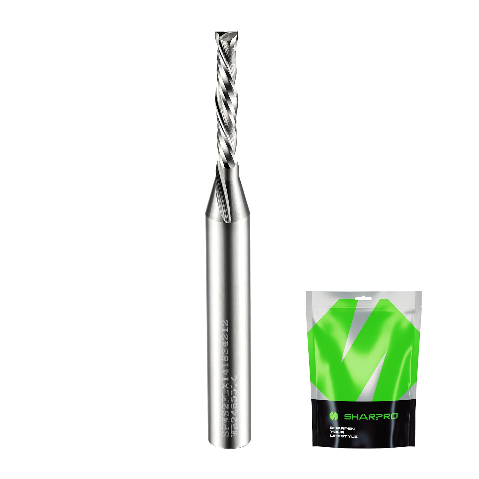 Compression Bit Cnc Router Cnc Router Bits SHARPRO Extra Long Compression CNC Router Bit - 1/4 ...
