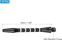 Vista 2 de PATIKIL Ejes de dardos de aluminio, accesorios de dardo de rosca media para dardos