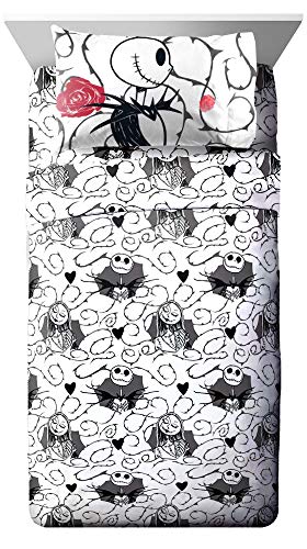 Image of Disney Nightmare Before Christmas Twin Comforter Set 5 Piece, Gray
