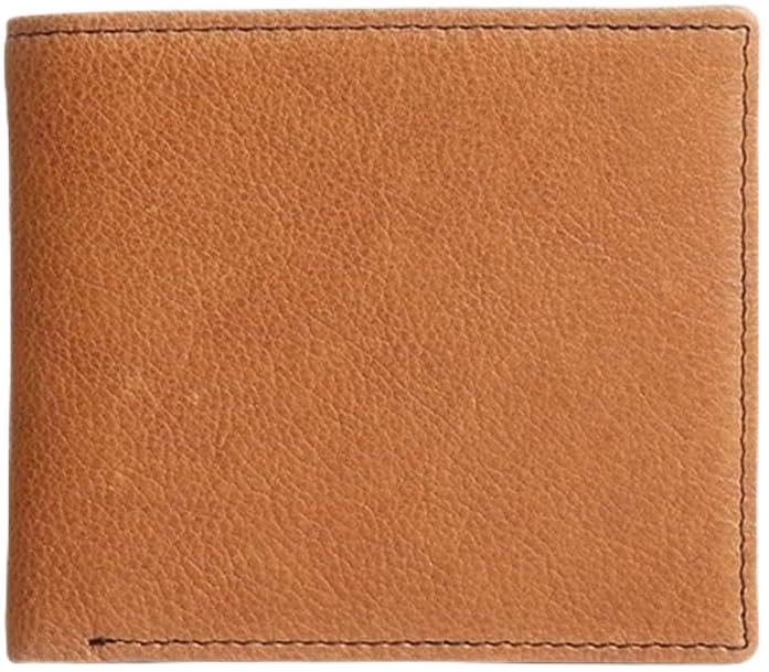 Vintage Men's Short Leather Wallet, Cowhide Money Clip, Soft Leather Coin Purse, Compact Cardholder