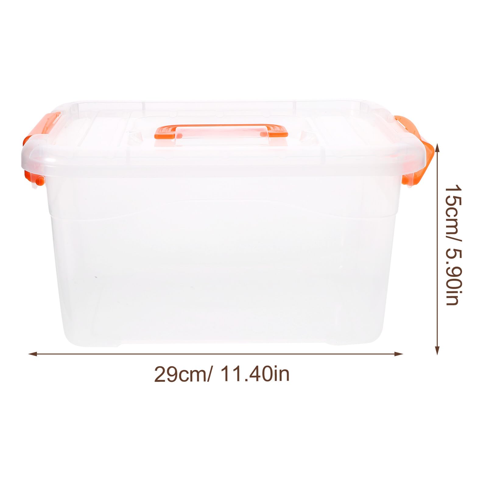 ERINGOGO Caja Organizadora de Plástico de 3 L Tapa, 6 Piezas