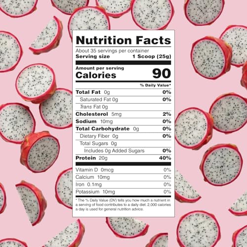 Image of Myprotein Clear Whey Isolate Protein Powder, 35 Servings (1.9lbs) Tropical Dragonfruit, 20g Protein per Serving, Naturally Flavored Drink Mix, Daily Protein Intake for Superior Performance