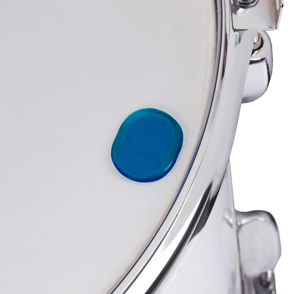 Tbest 6PCS Tambour Amortisseur Gel Pads, Transparent Silice Gel Tambour Silencieux Kit Snare Drum Silencieux Pad Pâte Tambour Amortissement Contrôle
