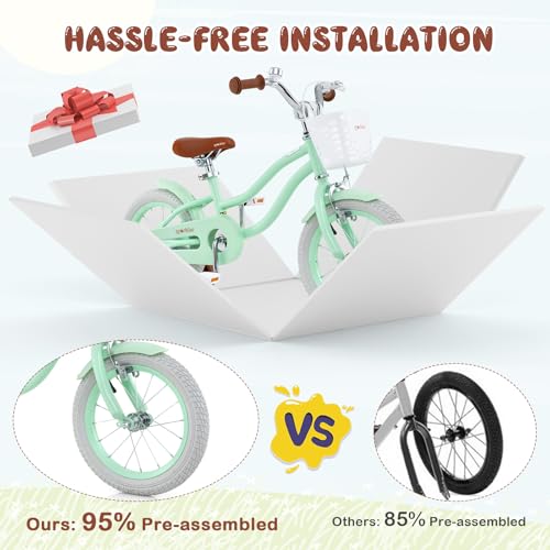 Image of BABY JOY Kids Bike, 12 14 16 18 20 Inch Boys Girls Bike w /Removable Basket
