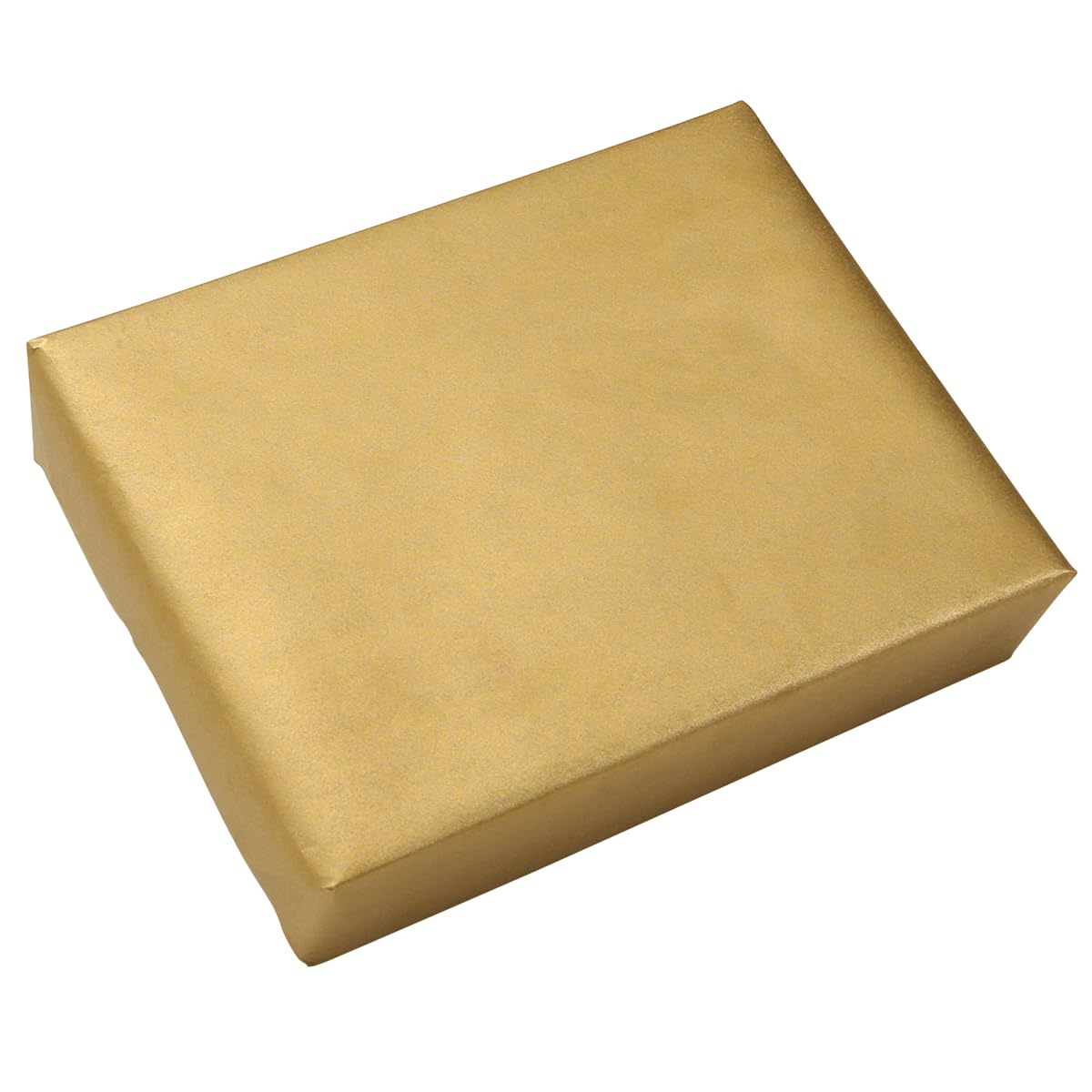 Dopelseitiges Geschenkpapier Kraftpapier eine Seite Gold, eine Braun 70 cm x 50 m Geschenk-Verpackung