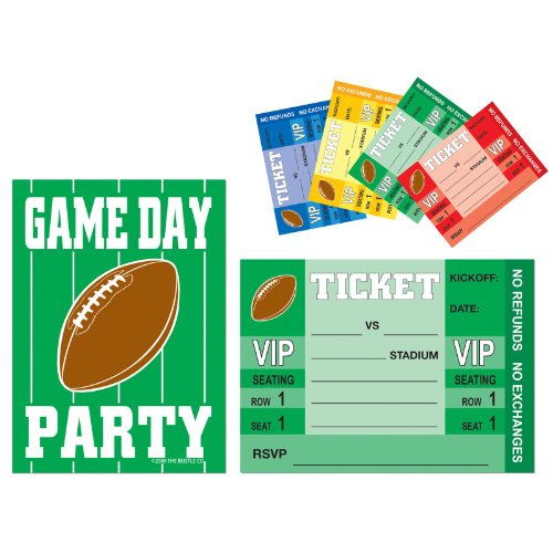 Game Day Football Invitations (8 count)