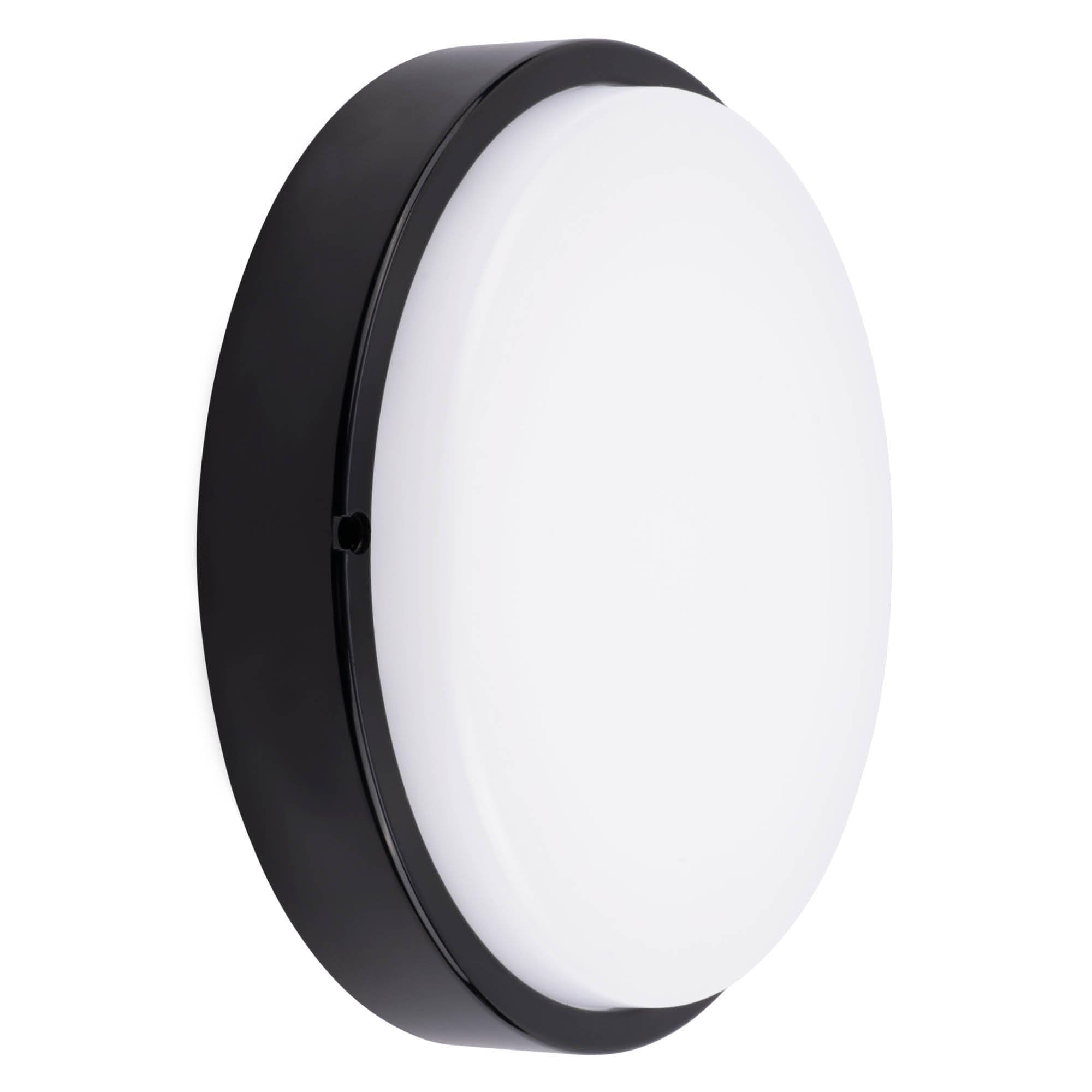 Ledvion - LED Ceiling Light, IP65, 20W, 2000Lm, 2700/4000/6000 K, Black, 220-240V, Basement Lamp, Wall Lamp, Inside, Outside