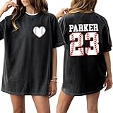 Custom Name and Number Baseball Heart Tee, Vintage Washed Oversized Shirt, Personalized Sports Fan Top, Game Day Outfit, Soft Cotton Athletic T-Shirt, Unique Gift for Baseball Lovers
