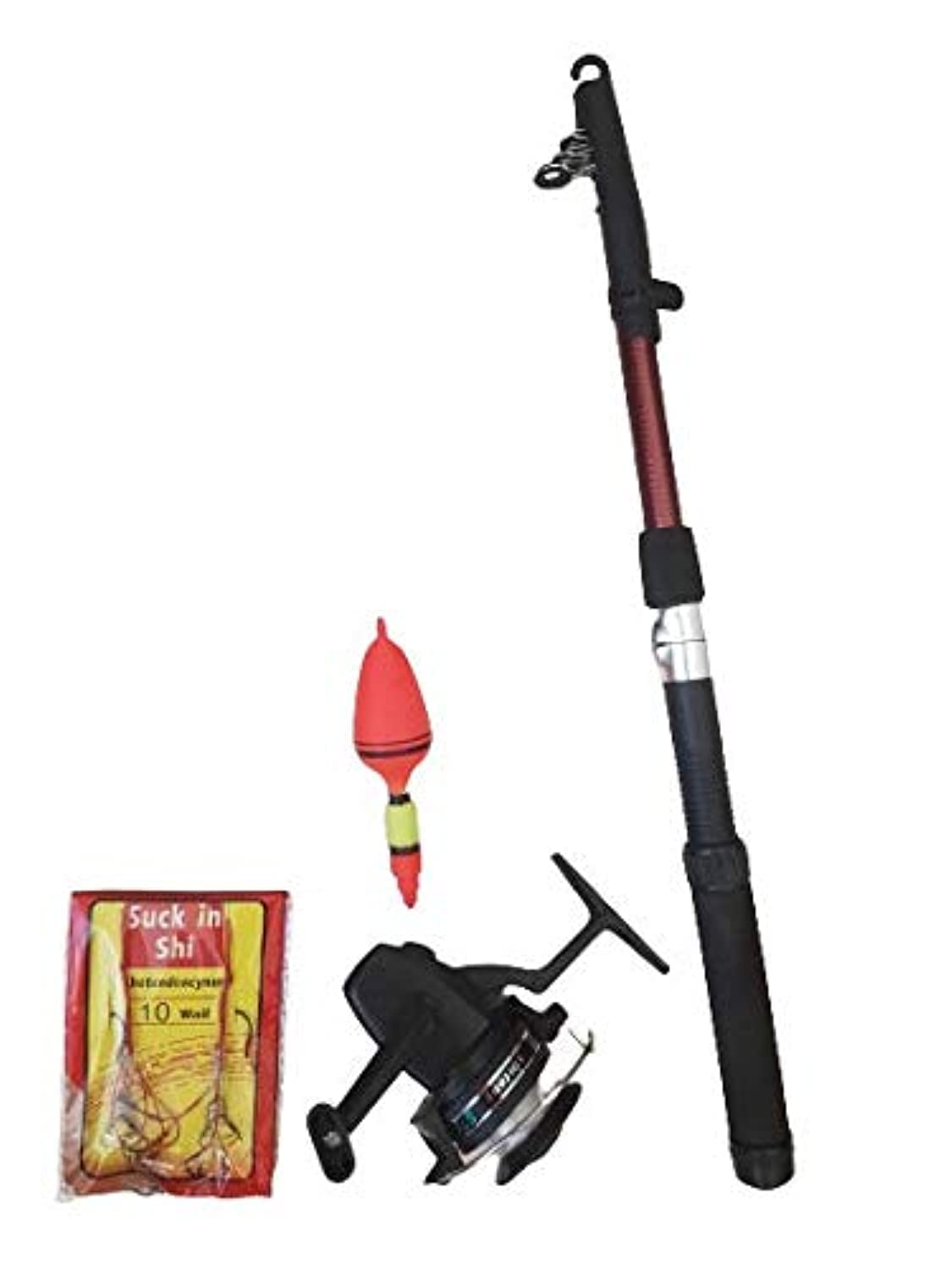 n Fishing Reel Rod for kids training,Fishing Rod and Spinning Reel Set Baits Hooks Fishing Bag Kit Fishing Tackle Set