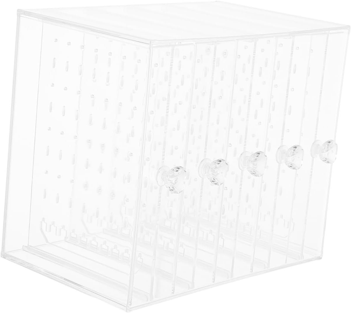 VANZACK 1pc Jewelry Organizer Earring Display Necklace Holder Plastic Storage Box Dustproof Jewelry Tower