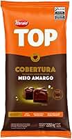 Cobertura Gotas Chocolate Meio Amargo Top 2,100Kg - Harald
