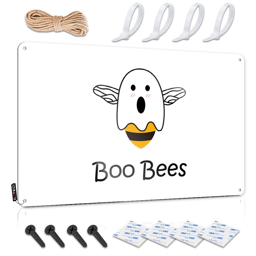 Tin Metal Bar Signs Boo Bees Halloween Tin Sign Funny Kitchen Tin Signs Bar Sign For Outdoor Bar(30X40CM)