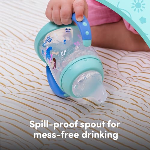 Image of NUK Learner Cup, Ms. Rachel, 5 oz, 6+ Months, 2 Pack - Soft Spout, Easy-Grip Handles, BPA Free, Spill Proof Transition Sippy Cup