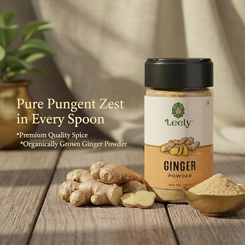 Image of Leely Ginger Powder 125g | Pure & Natural Dry Ginger Powder | No Preservatives, No Added Color | Aromatic Spice for Cooking, Baking, Tea & Ayurvedic Use
