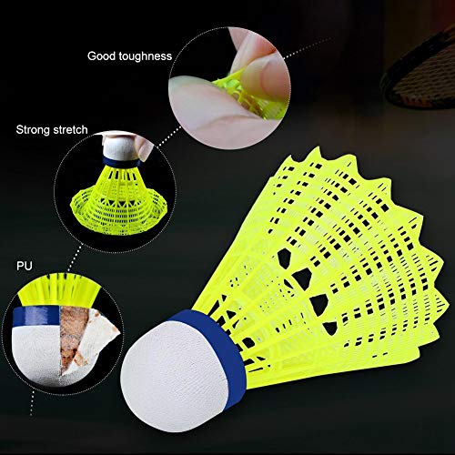Image of MIXER 350 Green Cap Nylon Shuttlecock 6 Pieces(Yellow)