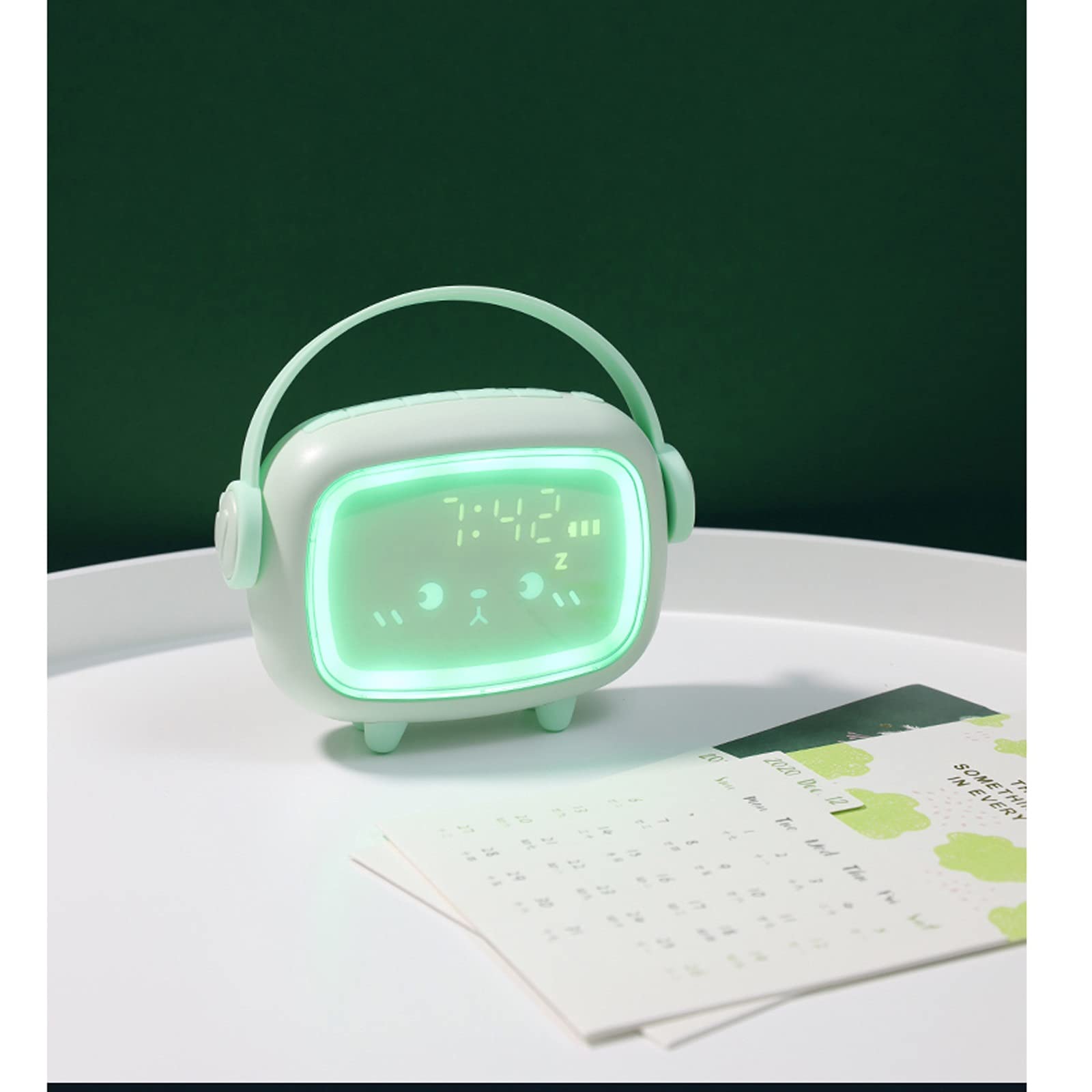 Despertador Digital El nuevo reloj de alarma multifuncional inteligente para que los estudiantes utilicen el lindo artefacto de despertador Luminoso electrónico para niños Despertador ( Color : B )