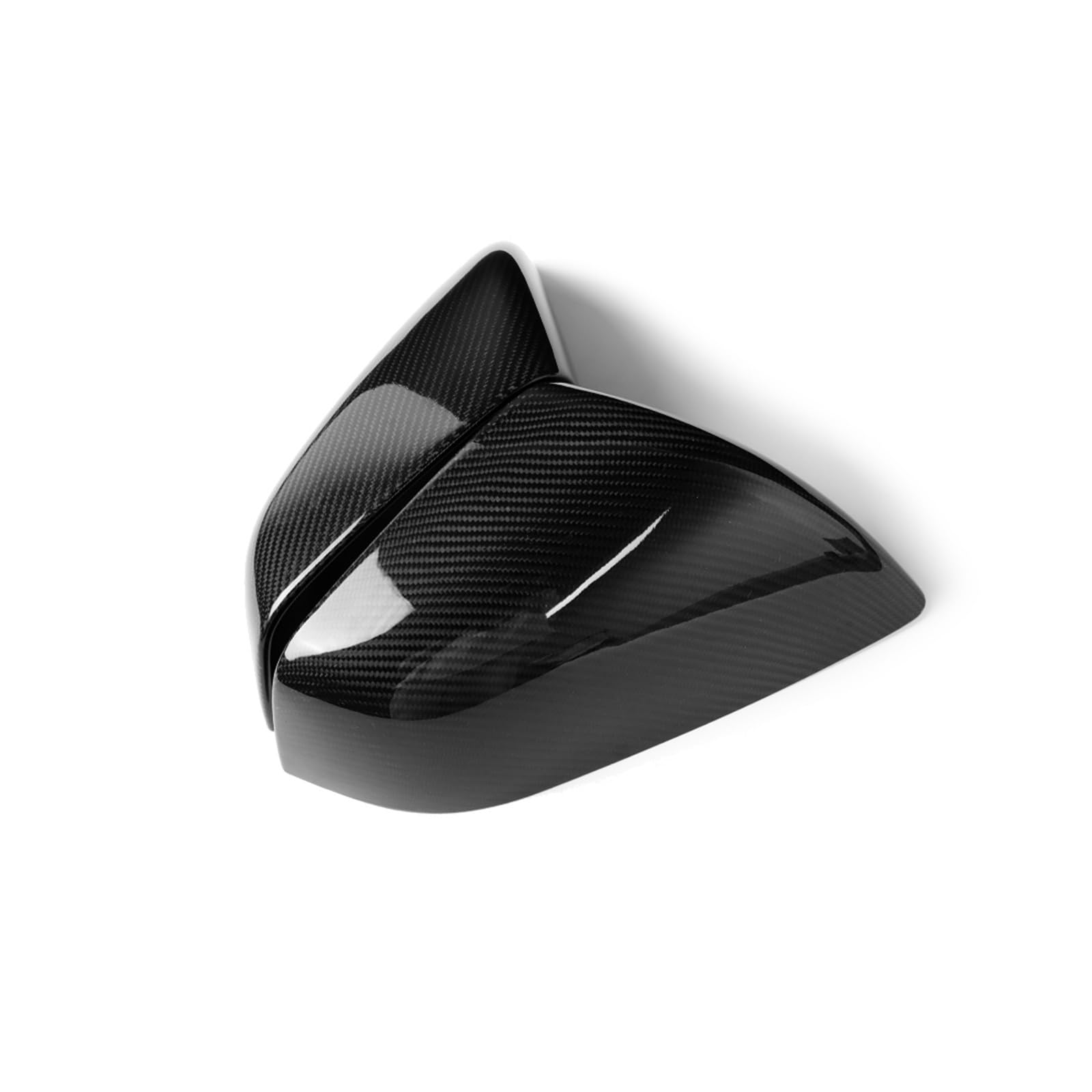 espejo retrovisor Para Tesla Para Model 3 Y Cubierta de espejo retrovisor coche Espejo fibra carbono Para mate brillante(For model Y-01)