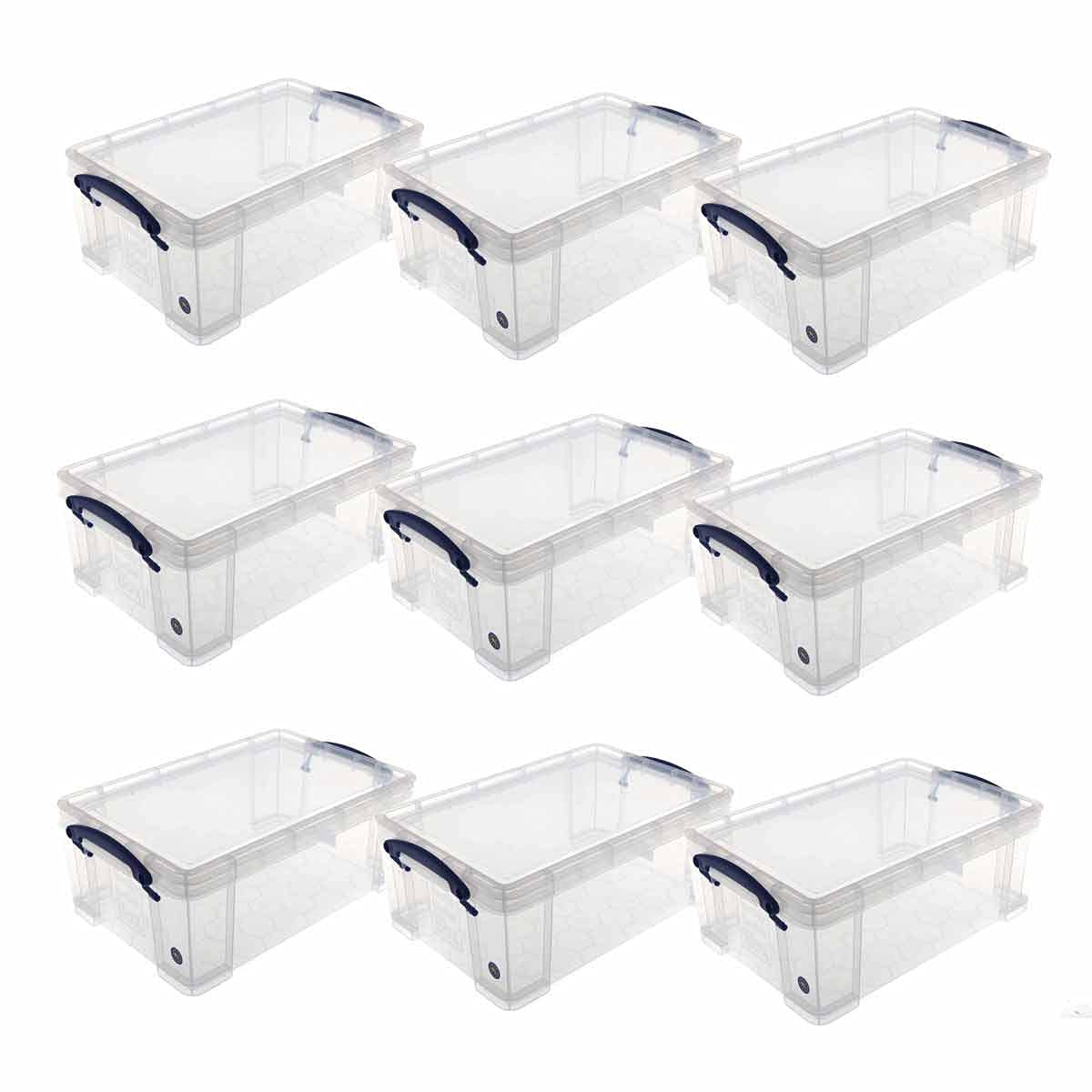 Really Useful Box 9 Litre Pack of 9 Clear