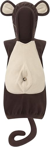 Vohawsa Disfraz de pato de Halloween para niños pequeños, chaleco sin mangas con capucha y cremallera para fiesta de cosplay