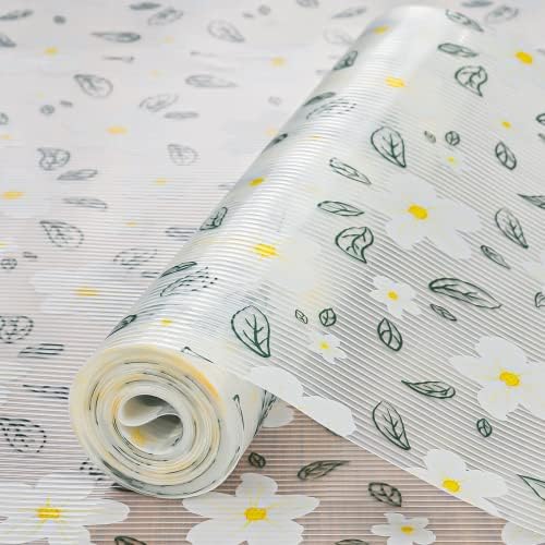 INNOLITES Shelf Liner Cabinet Liner Non Adhesive Drawer Liner, Non Slip Durable Washable Shelf Liners for Kitchen Cabinets, Drawer, Shelves, Refrigerator (17.7 x 78.7 Inch)