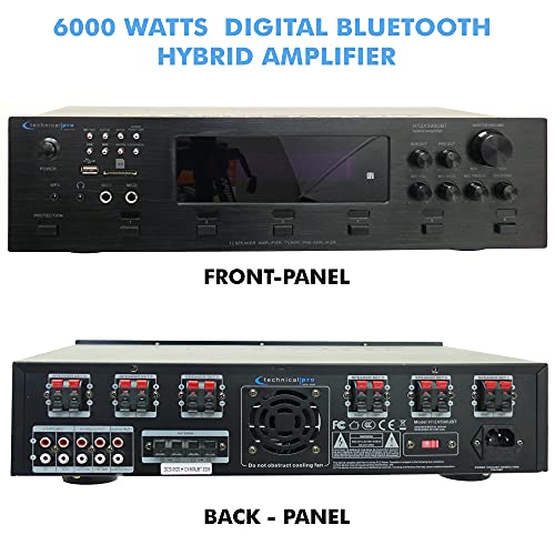 Digital Hybrid Amplifier/Preamp 6000 / 12 Speaker Output #TOP1