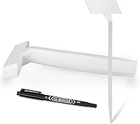 KINGLAKE 30 Pack 11.8" Waterproof Plastic Garden Plant Labels - Sturdy Reusable Outdoor Markers for Herbs, Flowers & Vegetables