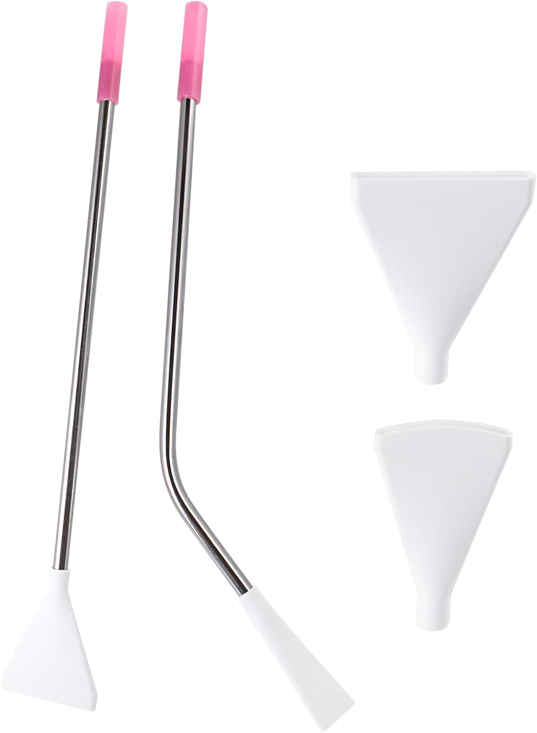 KIBBEH Stainless Steel Straw Pour Painting Supplies for Acrylic Tools, Pour Painting Supplies for Fluid Art Bloom and Dutch Pour Techniques 4 Set,for Pour Palz Paint Bear