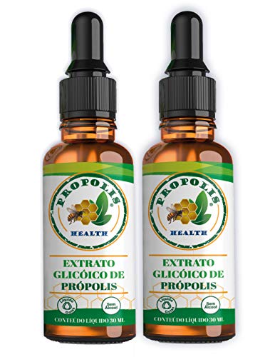 Extrato de Própolis Verde 30ml KIT-2 | Sem Álcool | Concentrado 300mg/1ml | Propolis Health | Propri