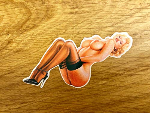 Generic PIN UP Beauty - Autocollant rétro rockabilly vintage - Sexy Girl Lady V8