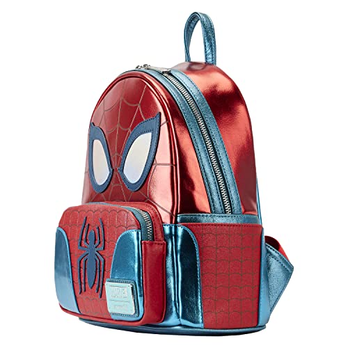 Loungefly Marvel Metallic Spider-Man Cosplay Mini Backpack2