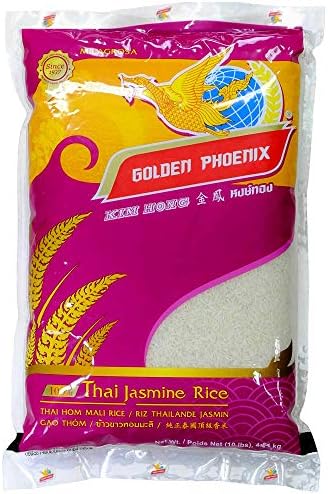 Golden Phoenix Pure Jasmine Rice (100% Thai Jasmine), 10 Pound