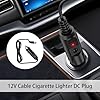 DC 12V 3A Car Charger Power Supply Universal Cord with 8 Connectors 1M Extension Cable to 5.5x2.1mm Cigarette Lighter Plug for DVD Players GPS Bluetooth SpeakersCameras Shavers #4