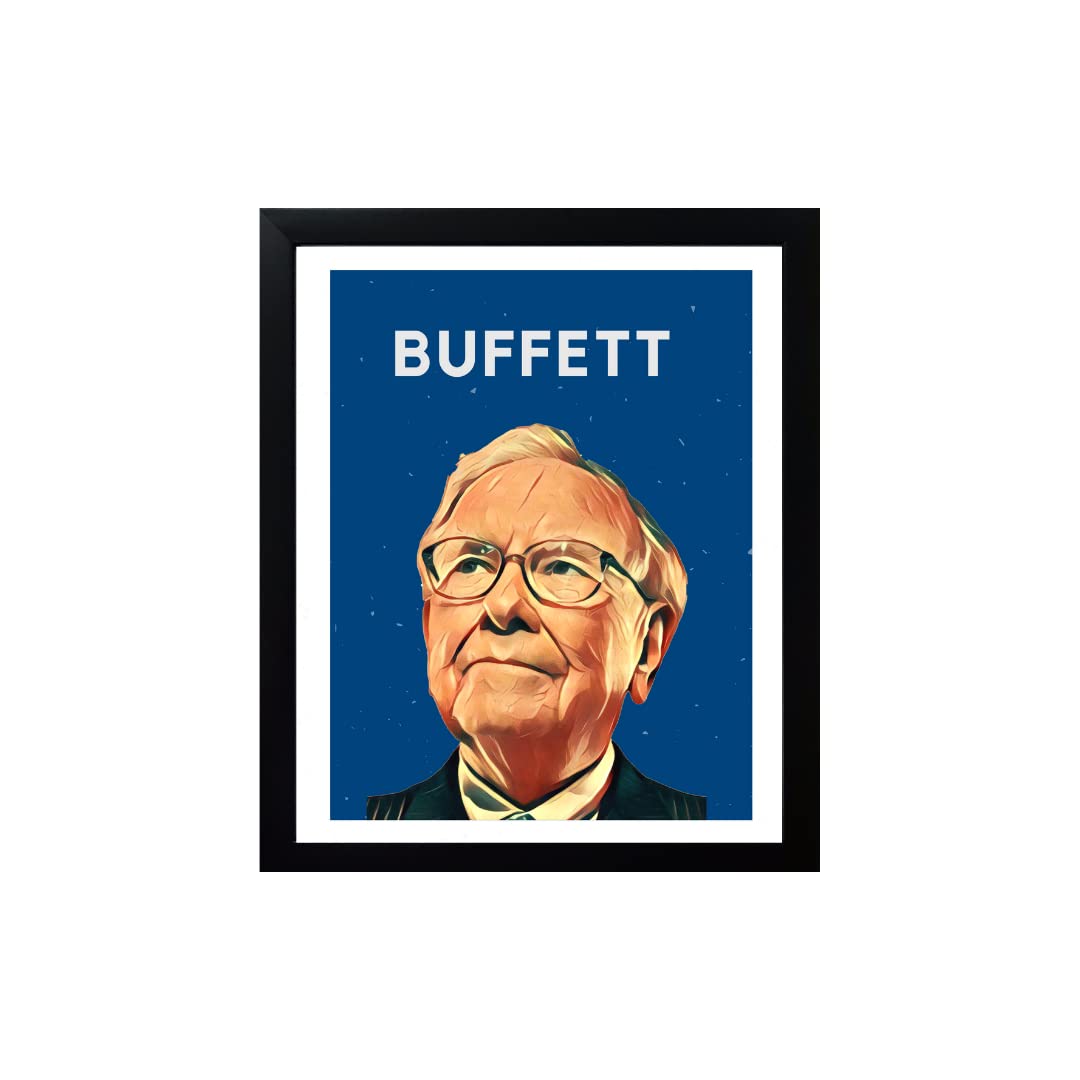 Hola Homes! Warren Buffet Poster, Stock Market Poster, Warren Buffet, Wall Frame for Office, Home Decor, Wall Decor Size - 8 x 10 Inch