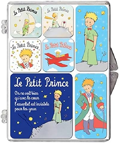 Caja de Siete imanes en Resina epóxi Enesco El Principito (Dibujos y Frases)