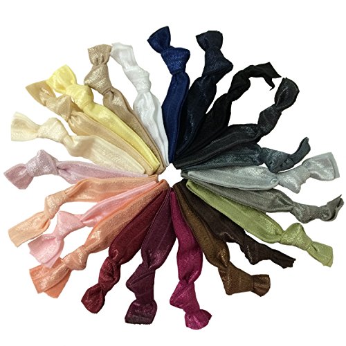 PEPPERLONELY Brand, 20PC No Crease Neutral Tones Hair Ties [Misc.]