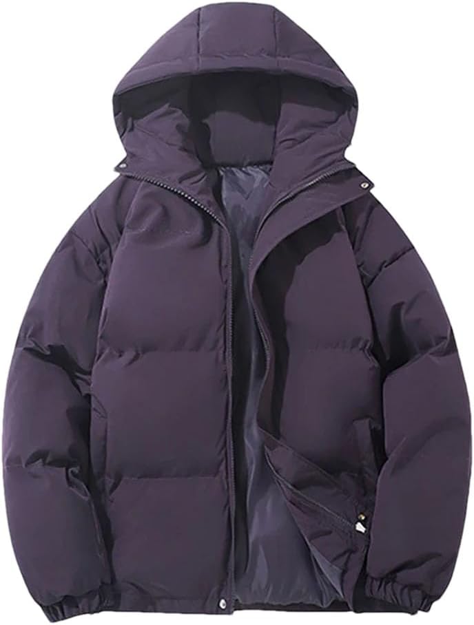 Men Casual Hooded Jacket Cotton Y2k Jackets Solid Color Slim Fit Coats Men's Long Sleeve Coat