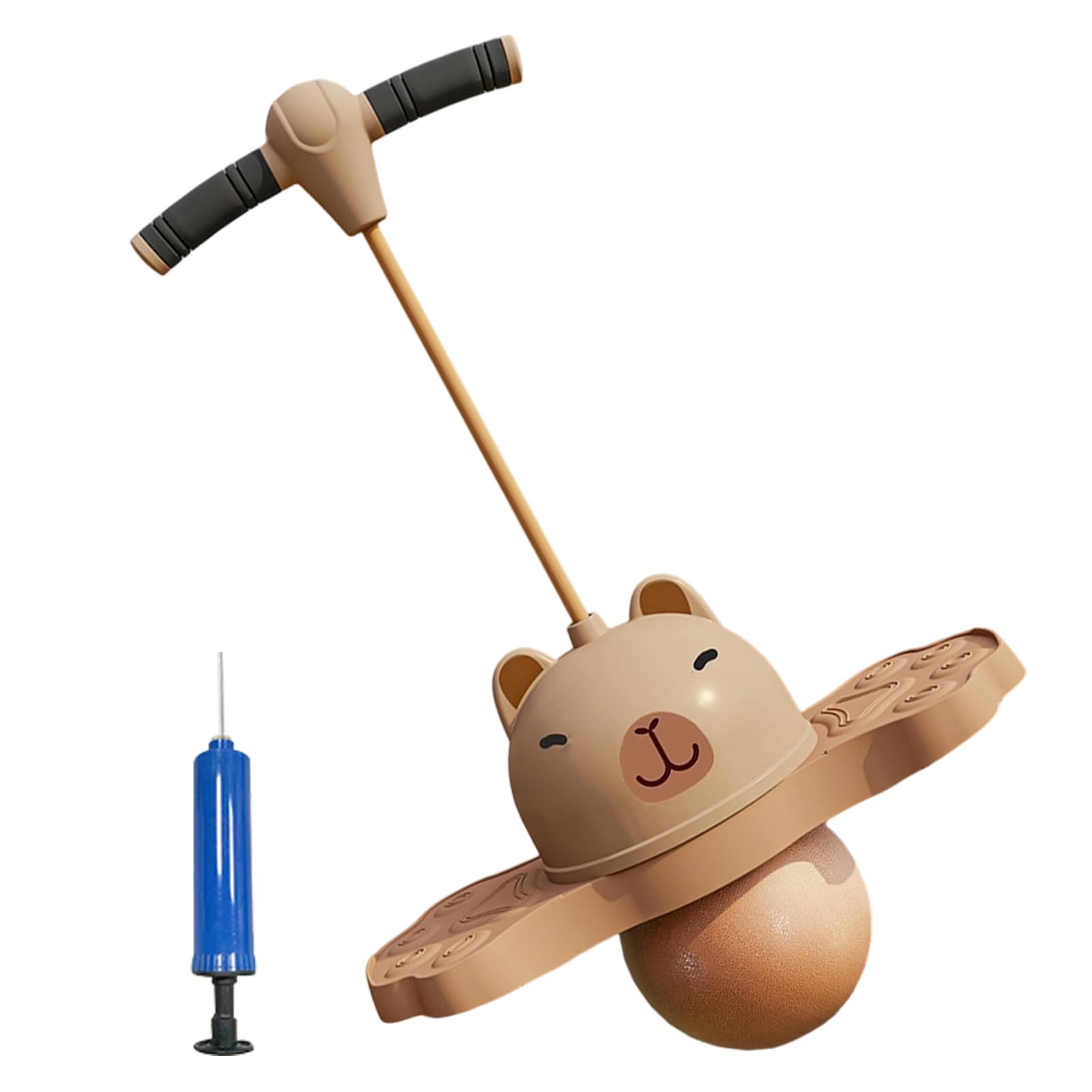 Ballon Sauteur pogoes Stick, pogö Ball avec Poignée Et Pompe, Jumper Bâton Sauteur Fitness Adulte Ballon de Gym, Bâton De Saut pour énfants, pour Maison Ecole Extérieur, Jouets d'entraînemen