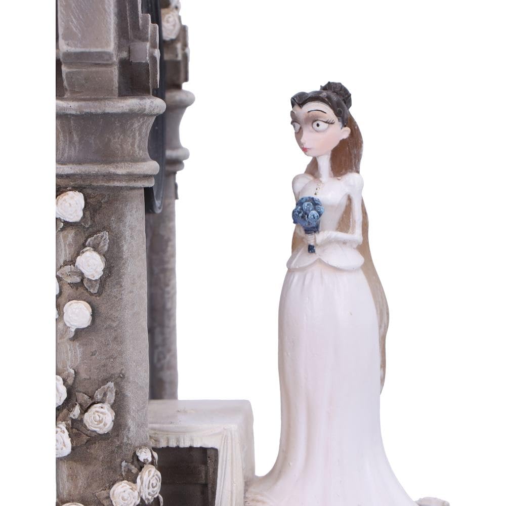 Nemesis Now Sujetalibros Emily y Victoria de la Novia cadávera, coleccionables de la película gótica, Licencia Oficial Tim Burton Merchandise