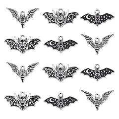 30pcs-Black Bat Charms-13.5~17mm