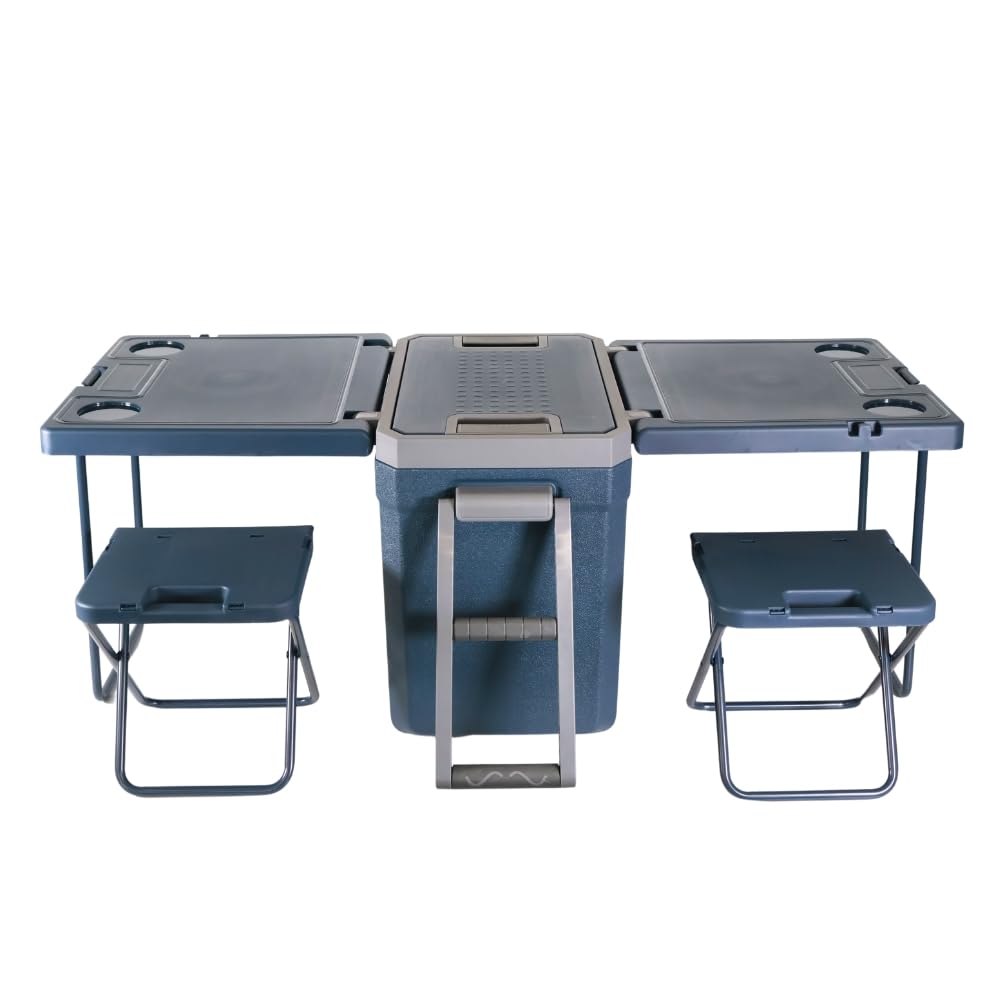 Inuitz Nevera Portatil con Ruedas 30 litros, Nevera portatil, Nevera Playa, Nevera pequeña portatil, Nevera de Playa, Nevera Camping, Nevera con Ruedas, Nevera portatil con Ruedas