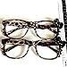 MANGMAO Cheetah Print Kawaii Fake Glasses Y2k Glass Emo Grunge Accessories Cosplay Anime Vintage Leopard Print Glasses (Leopard,One Size)