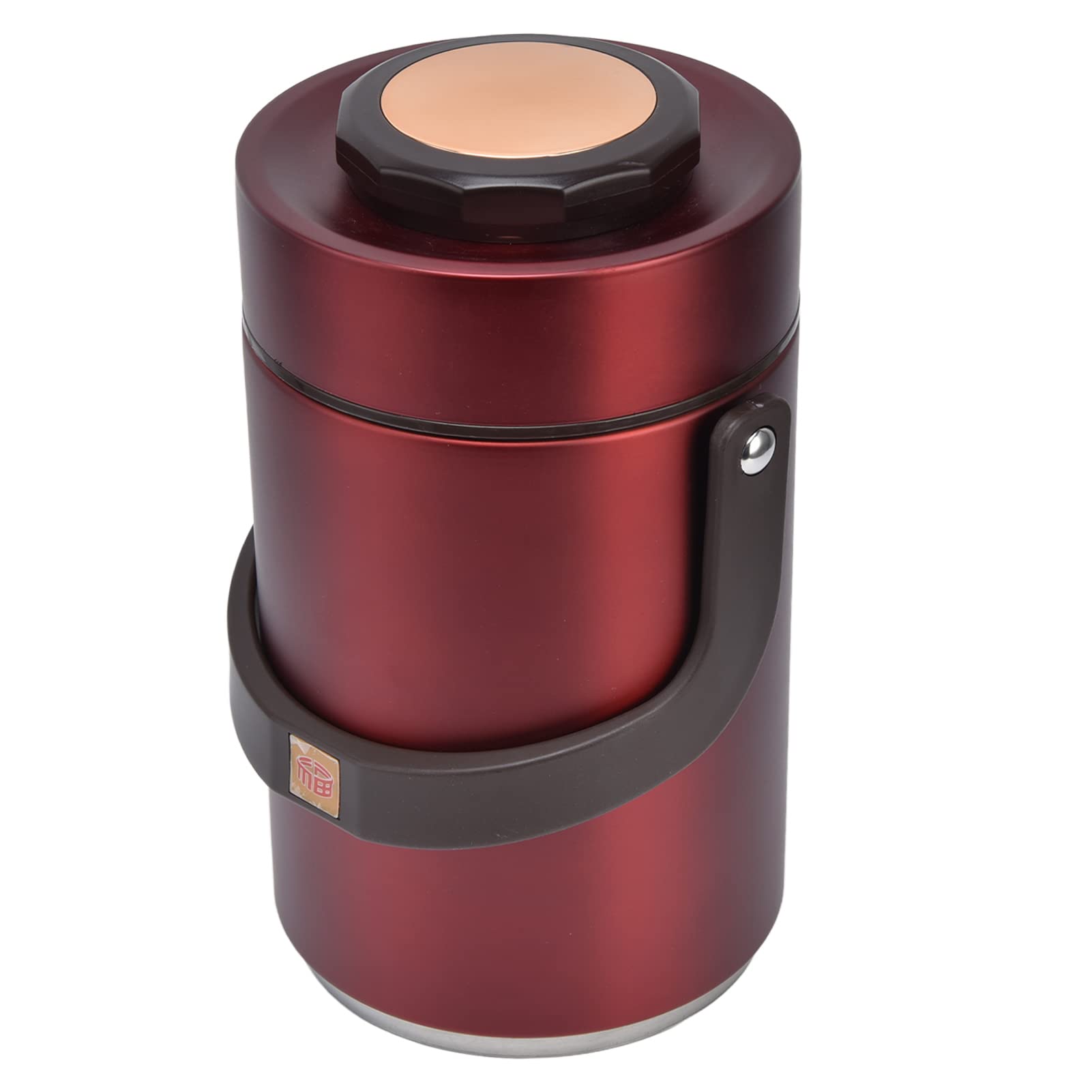 Contenitore termico 2 3L alimenti per bambini acciaio inox 304 3 strati zuppe porridge yogurt rosso